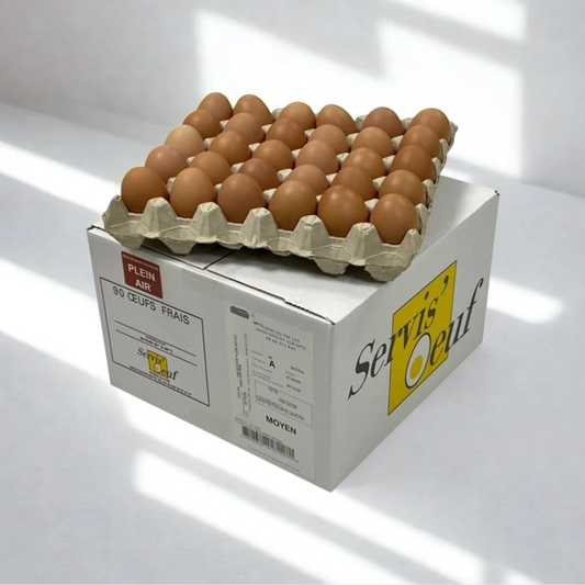 90 oeufs frais moyen 53/63
