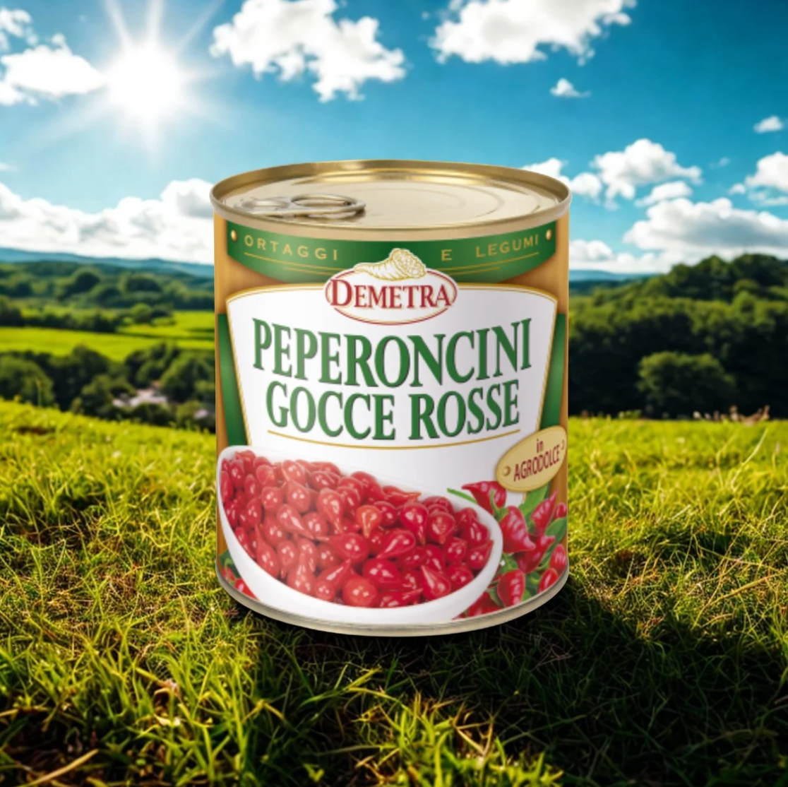 Gouttes poivrons rouge