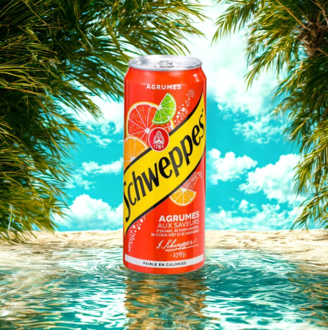 Canette Schweppes agrum