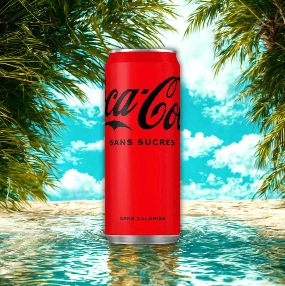 Canette Coca Cola sans sucres