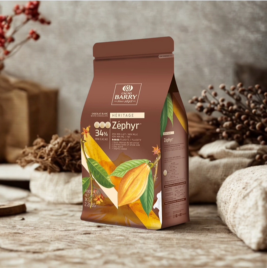 Chocolat de couverture zéphyr blanc 34%
