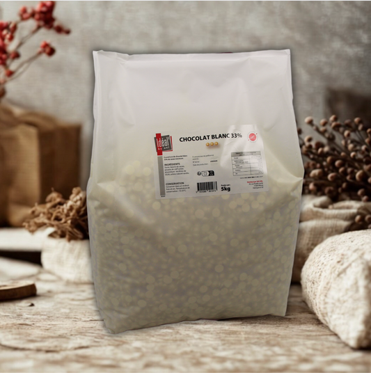 Chocolat de couverture blanc 33%