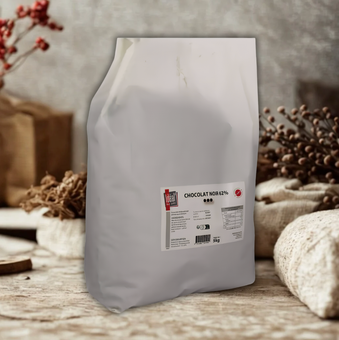 Chocolat de couverture noir 62%
