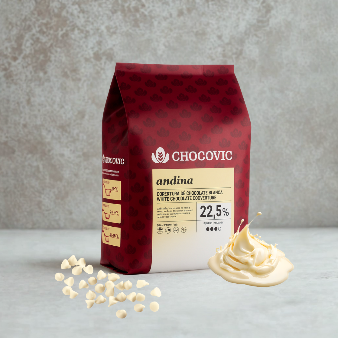 Mini gouttes chocolat blanc Andina 22.5%