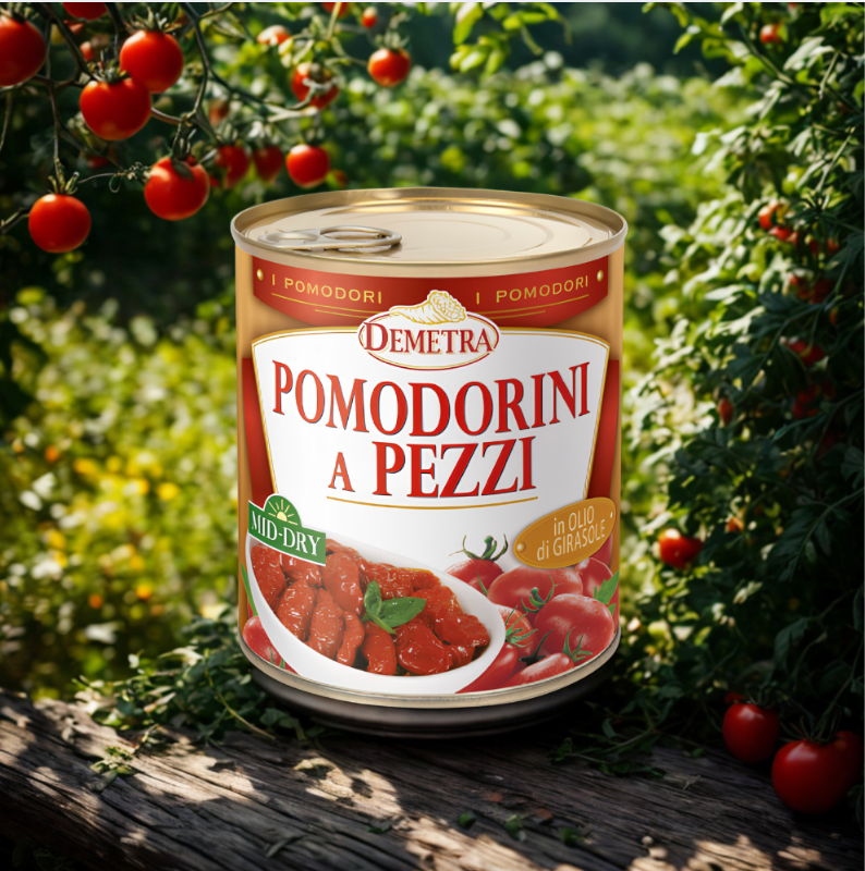 Tomate rouge morceaux
