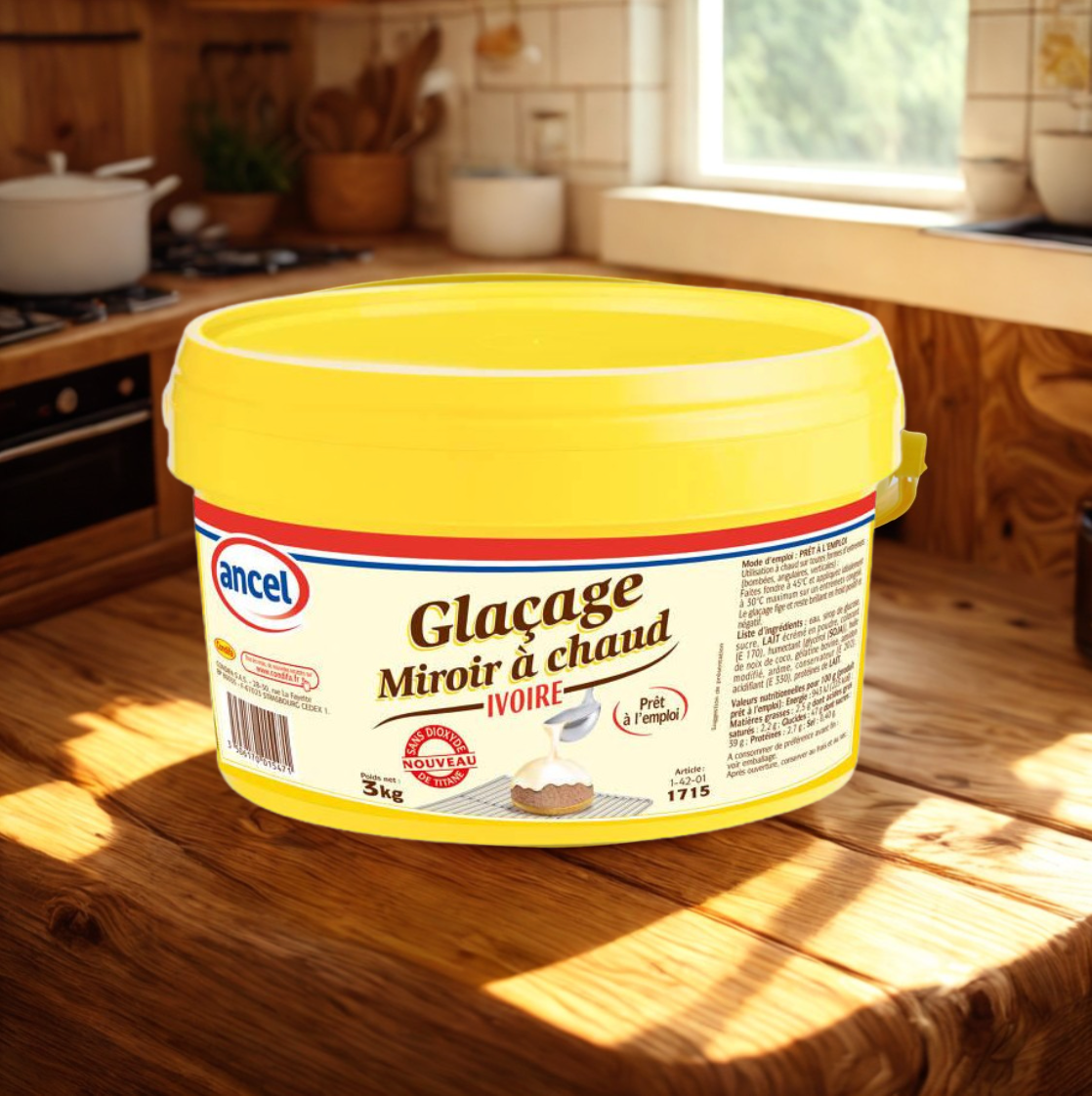 Glaçage chocolat Ivoire