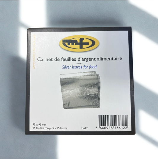 Carnet de feuille d'argent