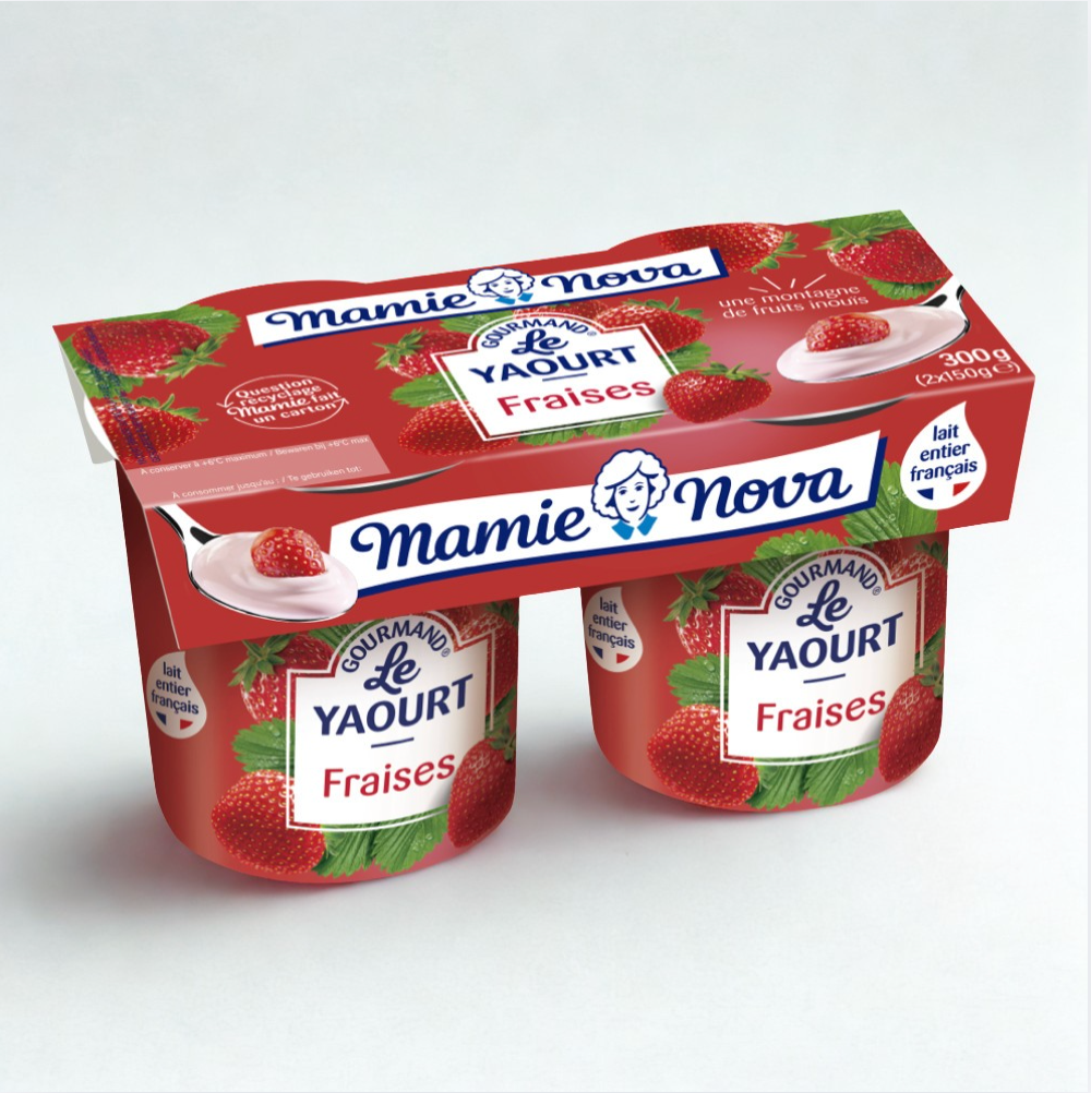 Yaourt gourmand fraises