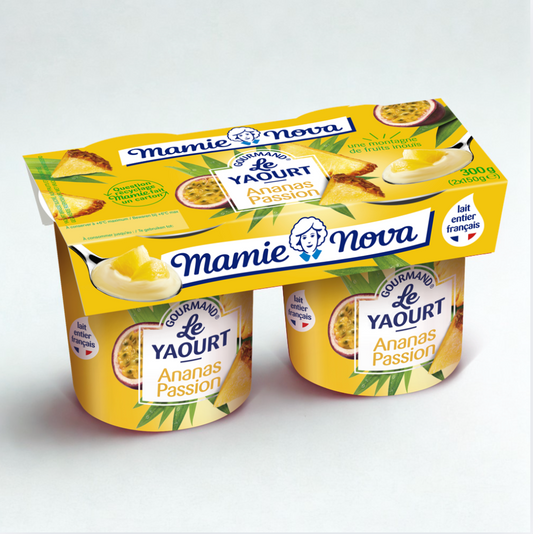Yaourt gourmand ananas passion