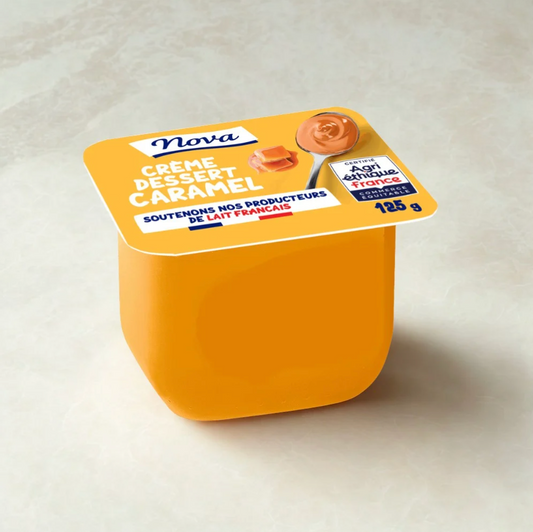 Crème dessert onctueuse saveur caramel