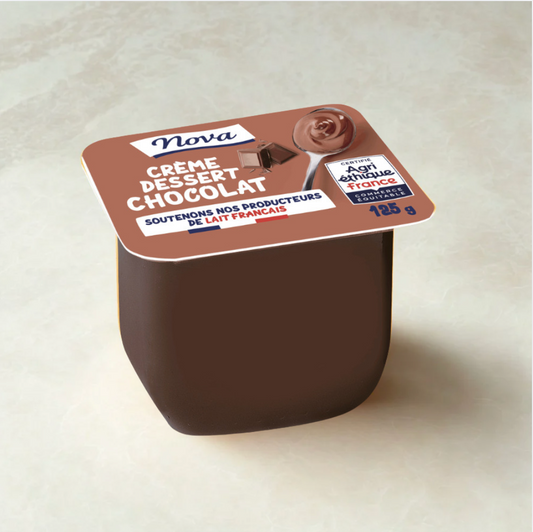 Crème dessert onctueuse saveur chocolat
