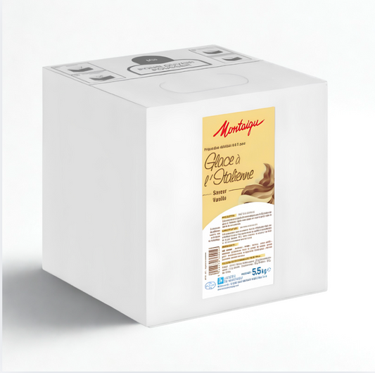 Préparation pour glace à l'Italienne saveur vanille