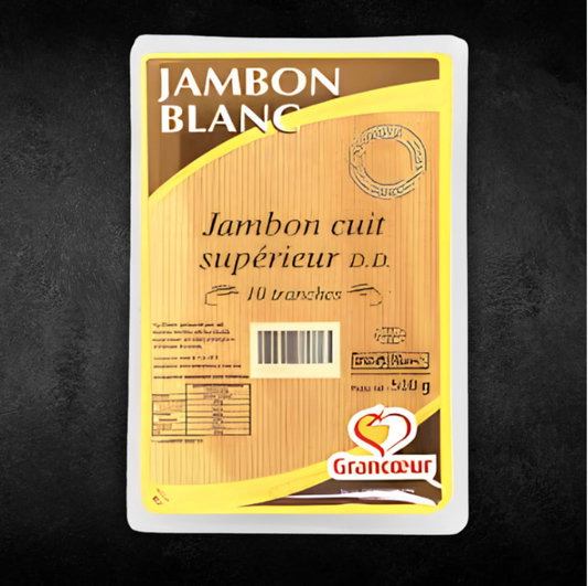 Jambon cuit supérieur DD en tranches