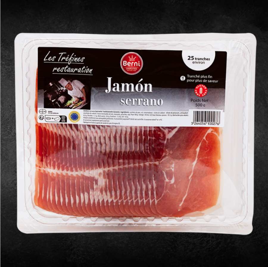 Jambon Serano tranché