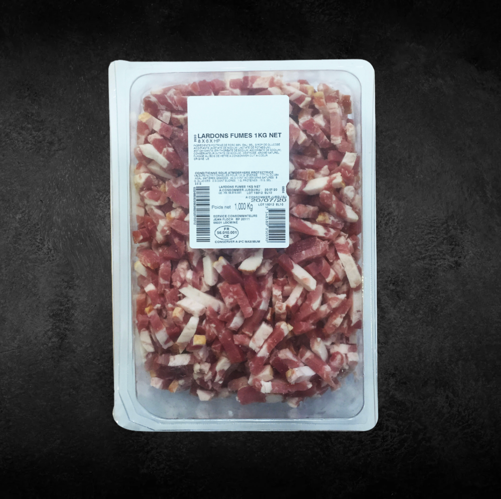 Lardons fumés crus