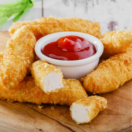 Aiguillettes de poulet panées surgelées