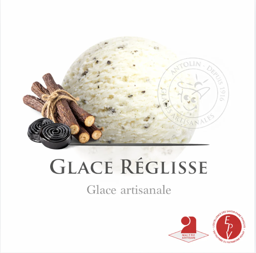 Crème glacée Antolin saveur Réglisse