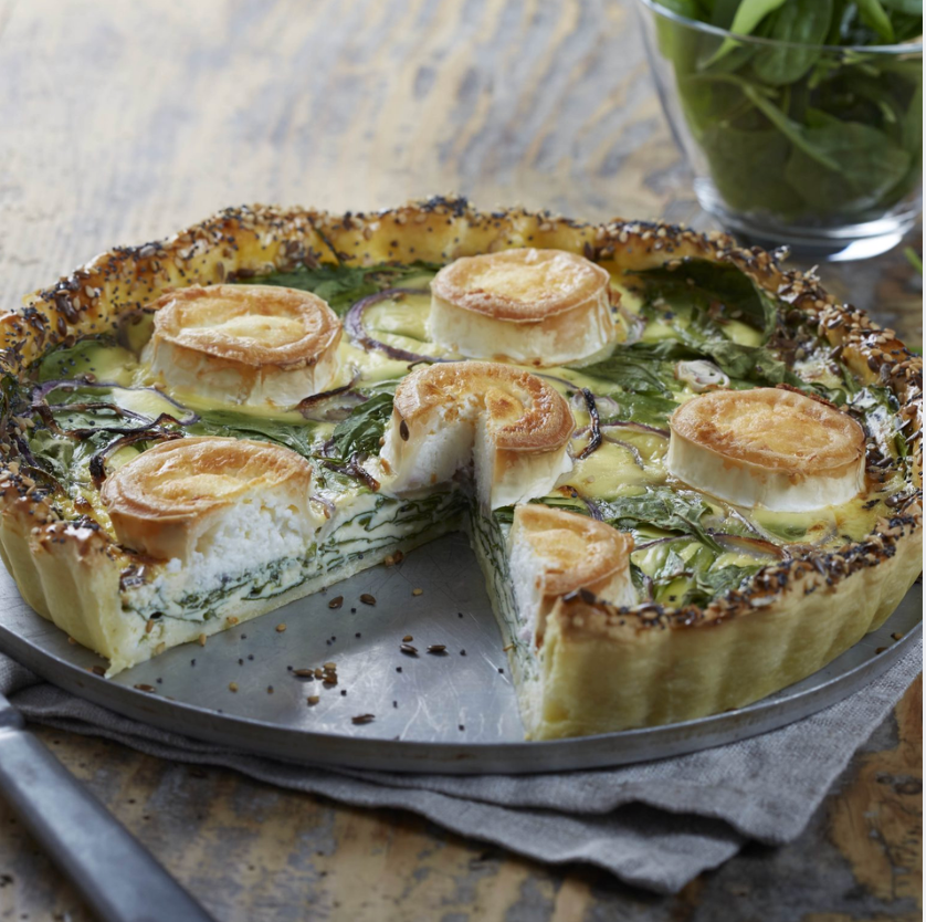 Quiche chèvre épinard surgelée