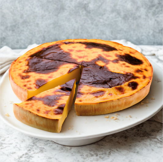 Flan cuit découpé surgelé