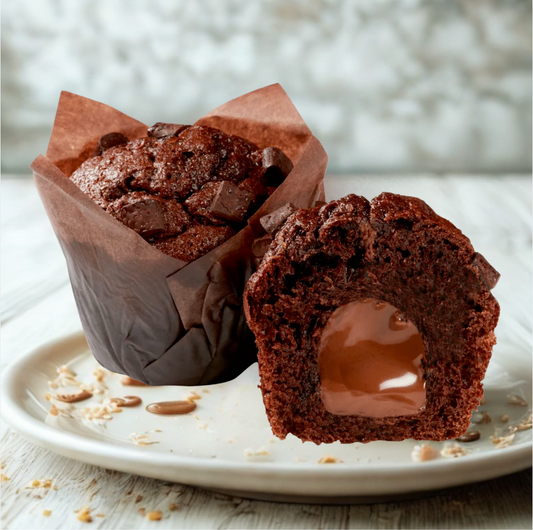 Muffin cacao fourré choco noisette surgelé
