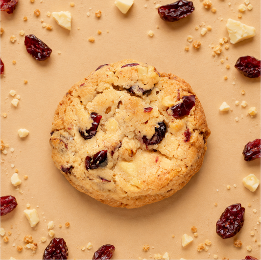 Cookie cuit cranberries et chocolat blanc surgelé