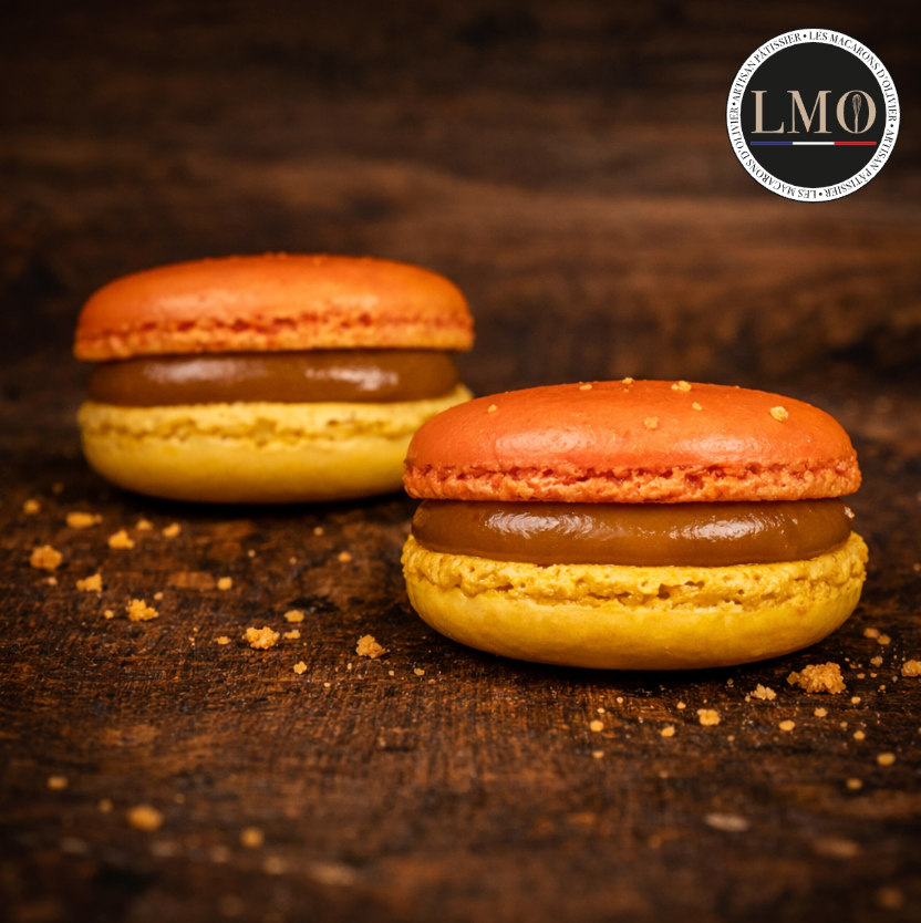 Macaron saveur mangue passion surgelé