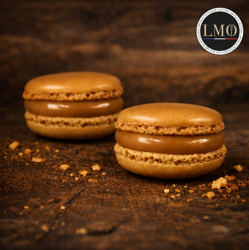 Macaron saveur caramel beurre salé surgelé