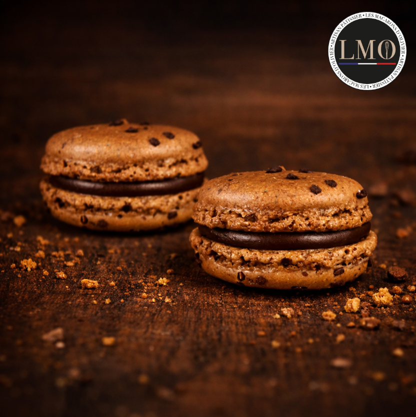 Macaron saveur chocolat surgelé