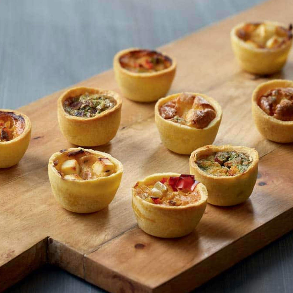 Mini quiches surgelées