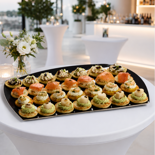 Plateau de mini blinis surgelés