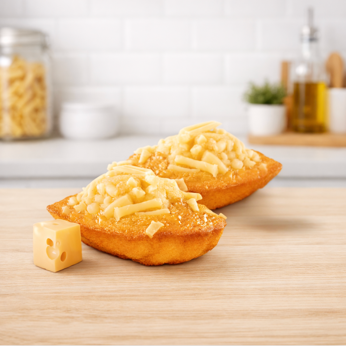 Petite madeleine au Cheddar surgelée