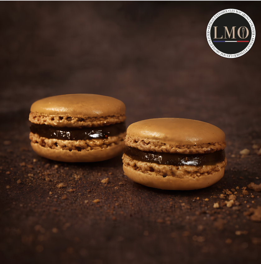 Macaron saveur café latté surgelé