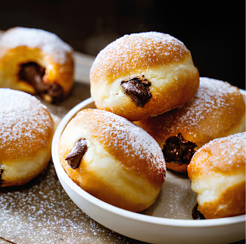 Mini beignet chocolat et noisette surgelé