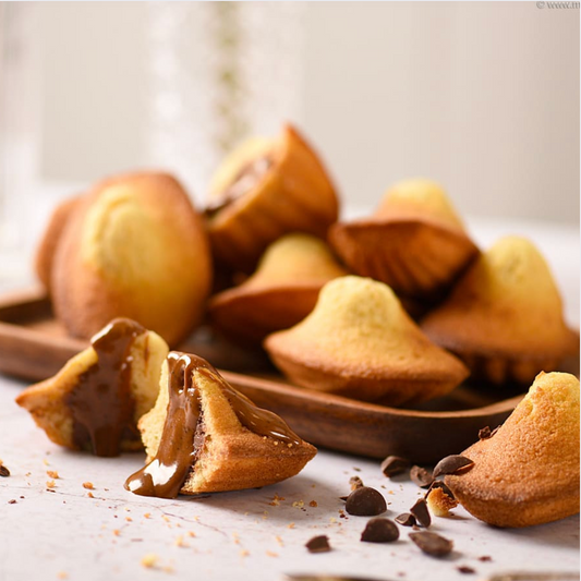 Madeleine fourrée chocolat noisettes surgelée