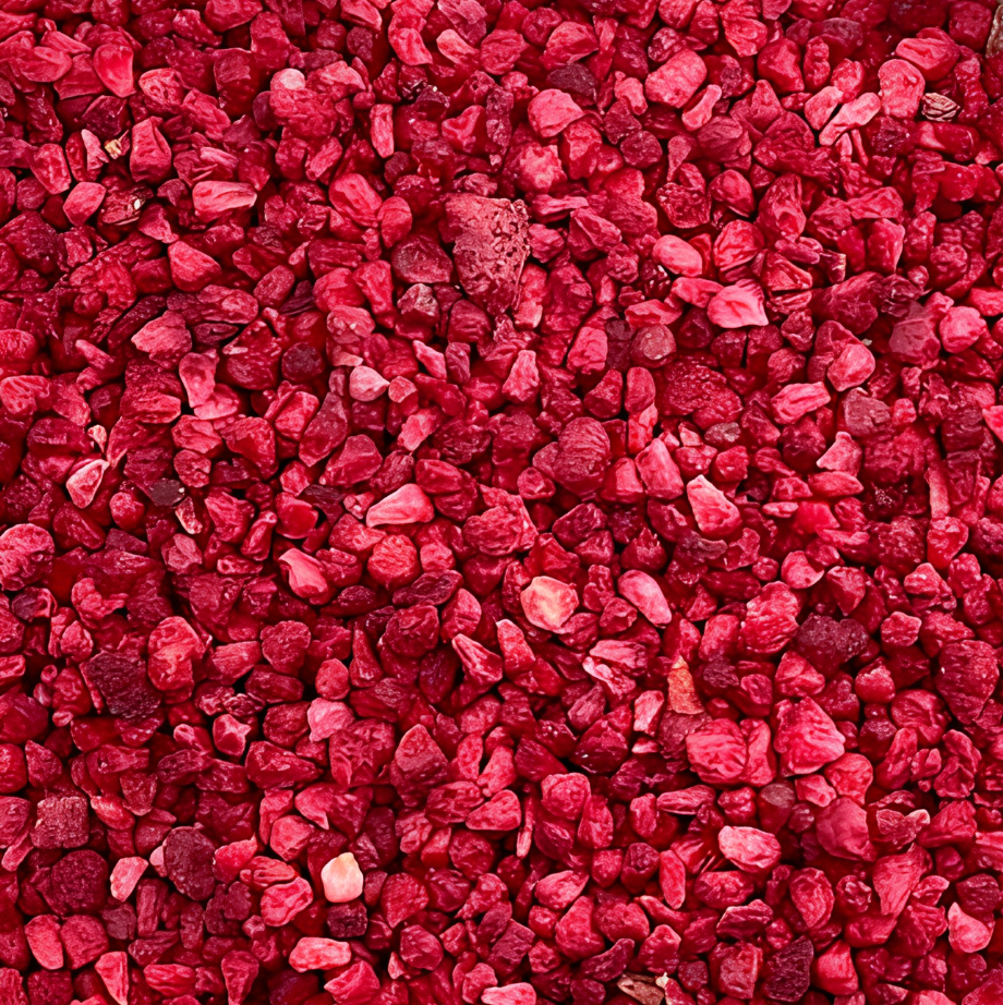 Brisures de framboises surgelées