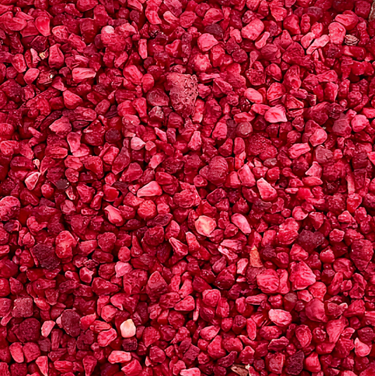Brisures de framboises surgelées