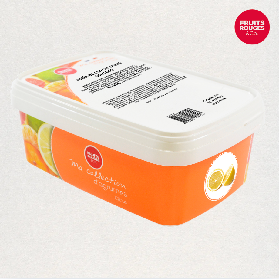 Purée de citron jaune surgelée