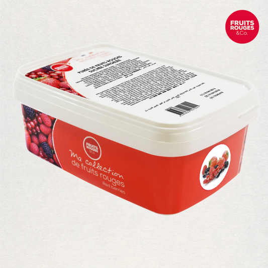 Purée de fruits rouges surgelées