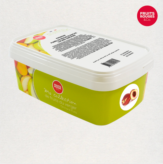 Purée de pèche blanche surgelée