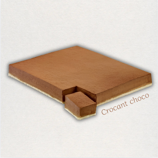 Demi cadre croquant au chocolat surgelé