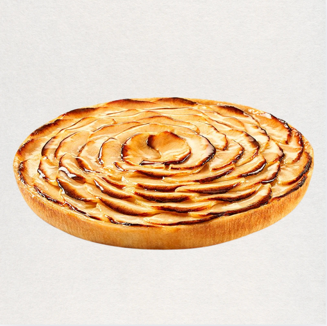 Tarte aux pommes découpée surgelée