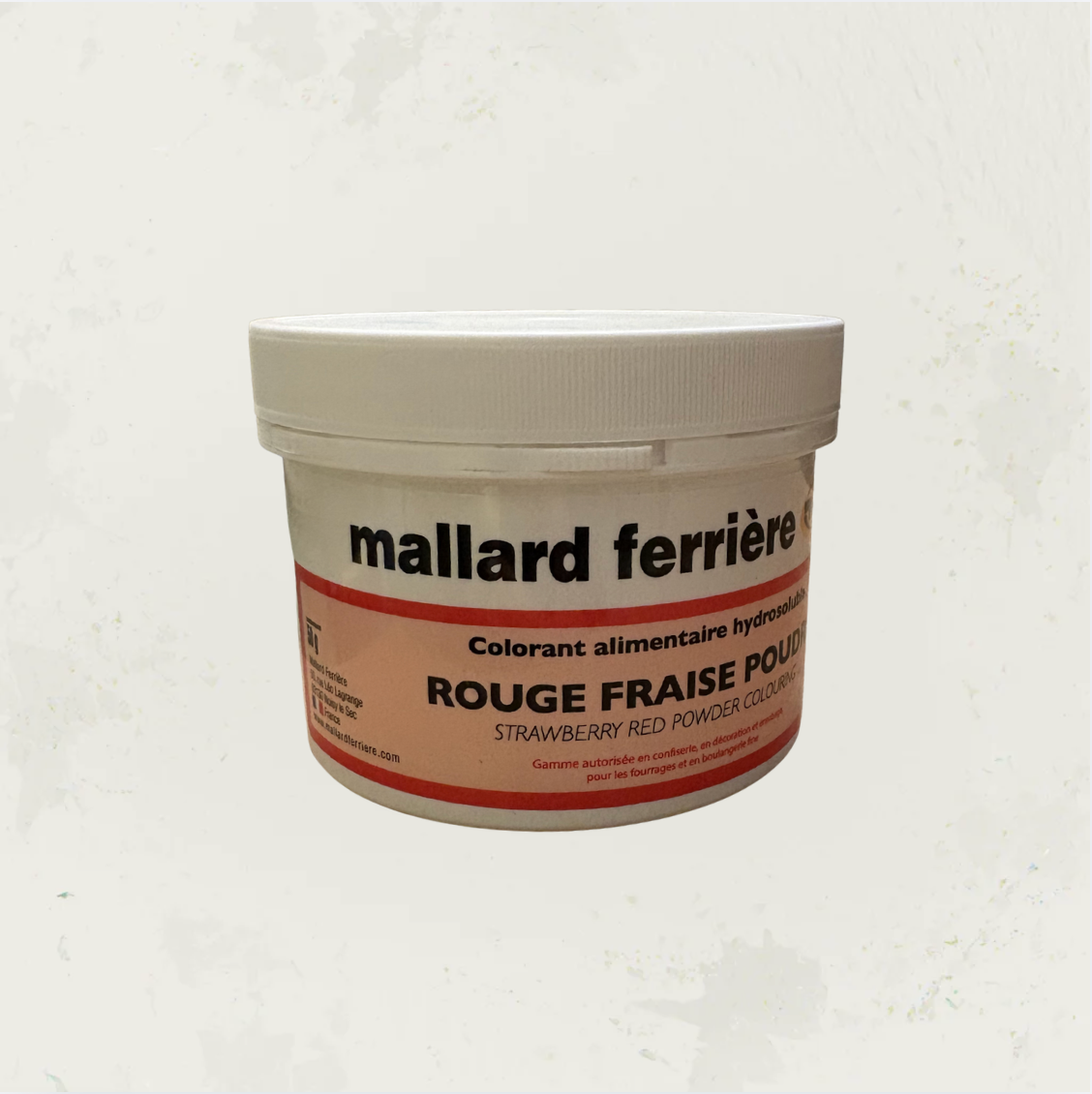 Colorant en poudre rouge fraise liposoluble